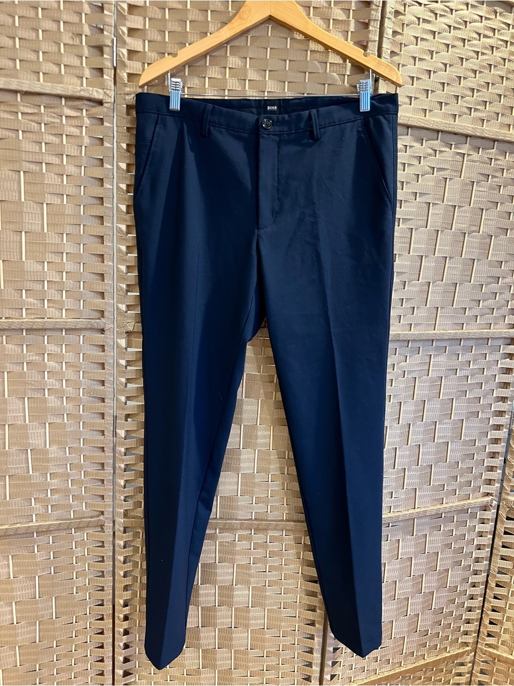 BOSS Hugo Boss Kaito Slim Fit Chino Trousers Navy 34R